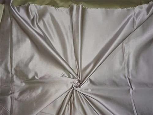 Soie Duchesse bicolore vert tilleul beige 147 cm tissu haute couture au mètre