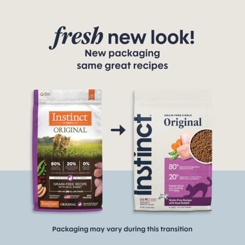 Image of Instinct Original Dry Cat Food, Raw Coated Kibble, Real Rabbit, 10 lb. Bag