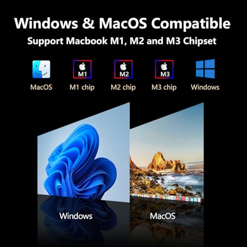 Image of MNN 14 inch Triple Portable Monitor, FHD 1080P IPS Laptop Monitor Extender Full Function Type-C /HDMI Ports, Foldable Dual Screen Extender for 13.3''-17.3 inch Compatible with Windows, Mac