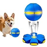 Magic Bouncing Ball, LED Magic Ball with 6 Lights, Flying Shape, Freely Switchable Between Two Modes, Suitable for Both Indoor and Outdoor Use (Blue)