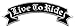 Produktbild Live to Ride Biker Backpatch Rückenaufnäher XXL ca. 33,5 x 11,5 cm
