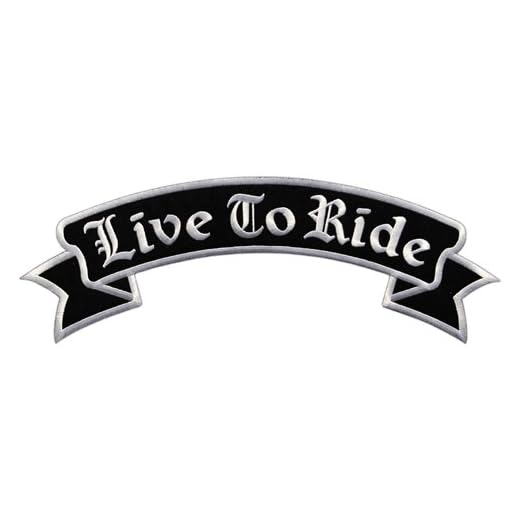 Live To Ride Biker Back Patch Wolfszeit – Parche para espalda XXL aprox. 33,5 x 11,5 cm