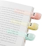 3pcs Automatic Bookmark Silicone, Bookmarks for Women, Book Marks for Reading Women, Cute Unique Book Markers for Reading, Reading Accessories Gifts for Book Lovers