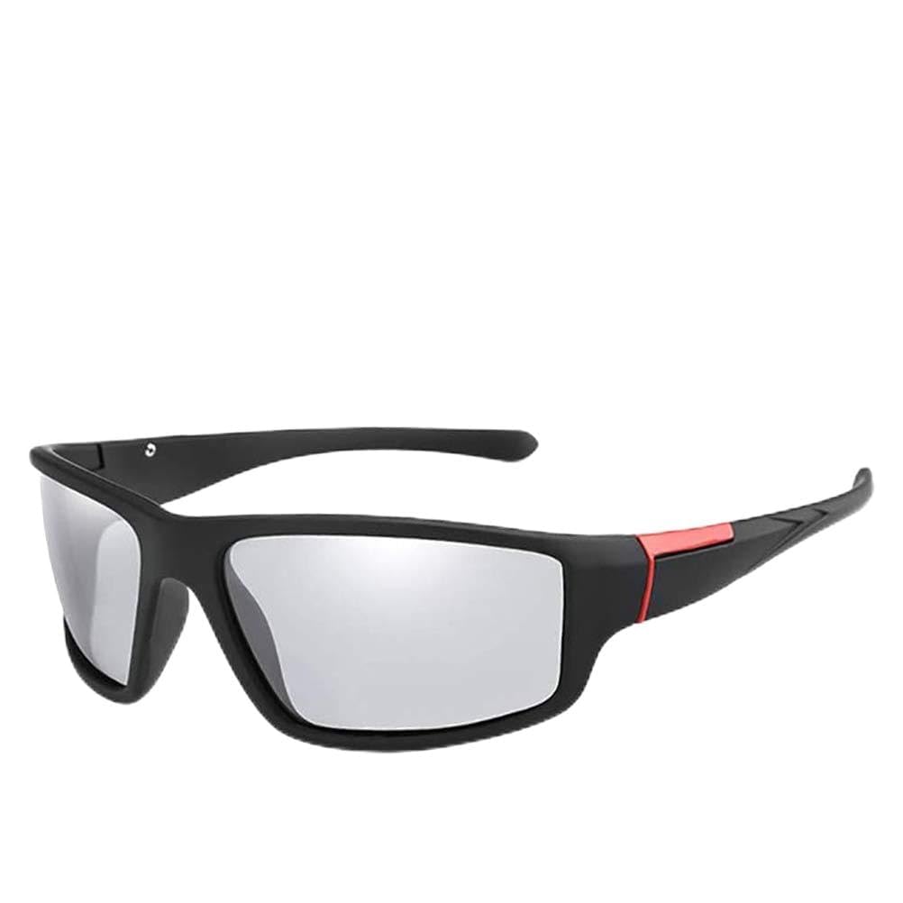Bewinner Photochromic Sunglasses for Men UV400 Protection, 0.89s Auto Adjusting Lens, Lightweight 23g PC Outdoor Sport Sunglasses for Cycling Running Driving (Red)