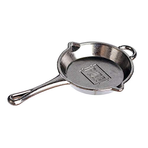 Image of IMIKE Metal Keychain Frying Pan Model Key Chain Charm Souvenir Keyring Pendant Ornaments Accessories Gifts (Frying Pan)