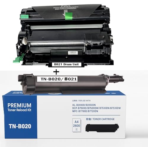 Image of CANOFF TN B021 Toner Cartridge + DR-B021 Imaging Drum Unit Combo Pack Compatible for Printers HL-B2000D, B2080DW, DCP-B7500D, B7535DW, MFC-B7715DW