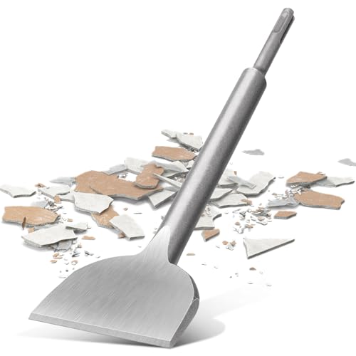Lytool Burin SDS Plus 250 x 75 mm - Acier Trempé 40Cr Haute Résistance pour Carrelage, Mortier, Béton - Ciseau Carrelage Professionnel Compatible Bosch,...