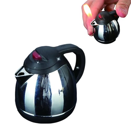 Encendedor de butano estilo tetera recargable rojo