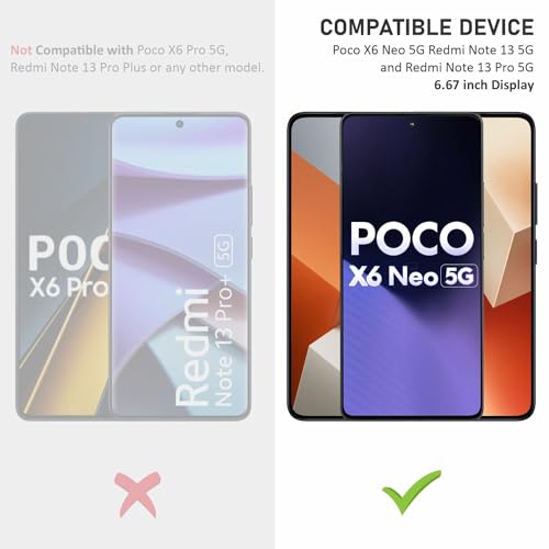 Image of Mr.Shield Top-Notch HD+ Tempered Glass Screen Protector Guard for Poco X6 Neo and Redmi Note 13 / Note 13 Pro (6.67 Inch), 9H Hardness, Military Grade Protection, Easy Installation kit
