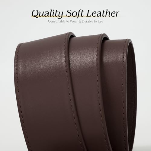 WHIPPY Women Wide Leather Waist Belts for Dresses Pants Fashion Leather Waistband for Women with Gold Buckle4