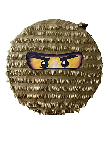 IPINATA Gold Ninja Face PinataA