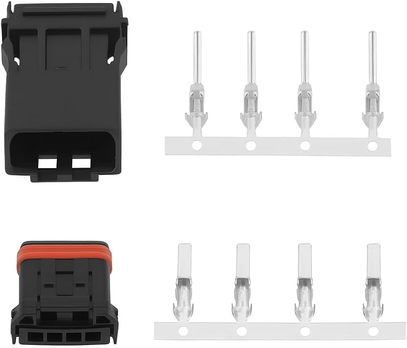 Kit de conectores elétricos automotivos e para motocicleta 4 pinos Generic MX19004P51/MX19004S51 – 5 conjuntos