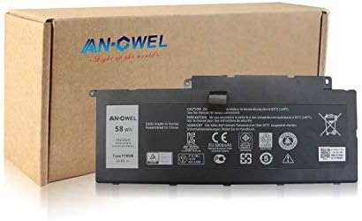 AN·GWEL Angwel 14.8V 58WH F7HVR Replacement Battery for Dell Inspiron 17 7737 Inspiron 15 7537 Series Fit for G4YJM 062VNH T2T3J – 1 Year Warranty