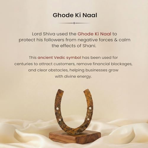 Image of Astrotalk Ghode Ki Naal on Raw Pyrite Frame | Vastu Decorative Item for Home & Office | Attracts Wealth, Luck & Prosperity | Home Decor & Wall Decor Items for Living Room | Gift for Man & Woman