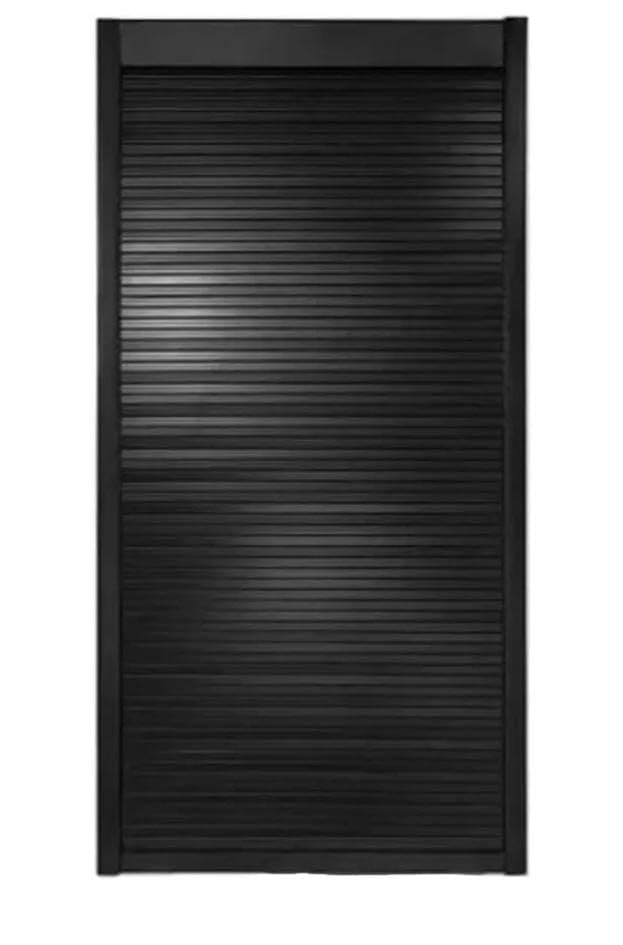 Modern Baskets 18 Inches PVC Rolling Shutter for Kitchen Cabinet (450 X 1320 Mm) Polyvinyl Chloride (Black)-image-9
