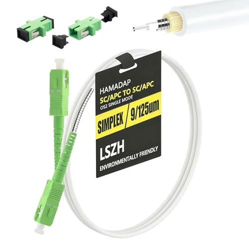 Image of Hamadap 1M Armored SC to SC Fiber Optic Internet Cable