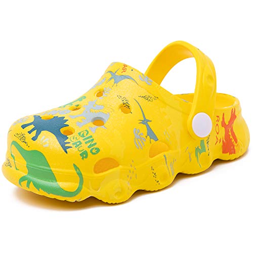 Techcity Kids Dinosaur Garden Shoes Cute Cartoon Sandals Clogs Toddler Beach Pool Water Shoes Summer Slides For Boys Girls thumb #6