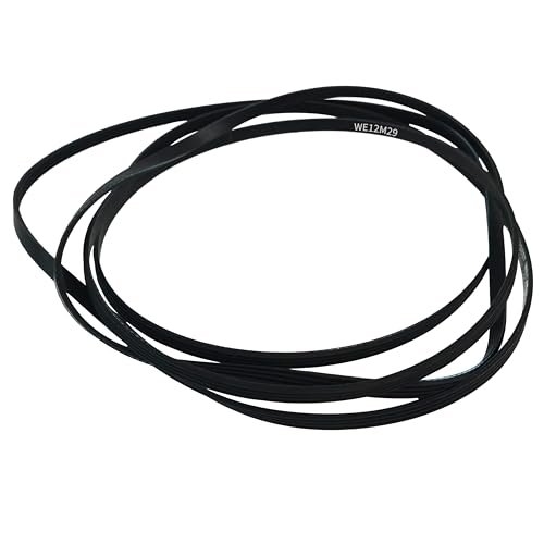 WE12M29 WE03X29897 Dryer Drum Drive Belt - Replacement for GE/Hotpoint/Frigidaire/Whirlpool/Kenmore Replaces WE12M22 WE12M33 137292700 PS3408299 AP4565702 & Fits GTD33EASK0WW GTD42EASJ2WW