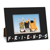 AMHGLW Friends Wooden Picture Frame For 5'X7' Picture - Classic Friendship Themed Frame Tabletop Display, Birthday Gifts For Brother & Besties, Home & Office Decorations(Horizontal)-A08