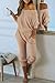 PRETTYGARDEN Two Piece Sets for Women Fall 2025 Ribbed Knit Off Shoulder Tops Lounge Pants Tracksuit Fashion Clothing (Khaki,Small)