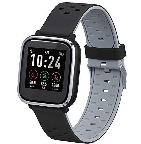 AXSOM ELECTRONICS -Hebex Sportuhr mit Touchscreen, wasserdicht, Schwarz Cover