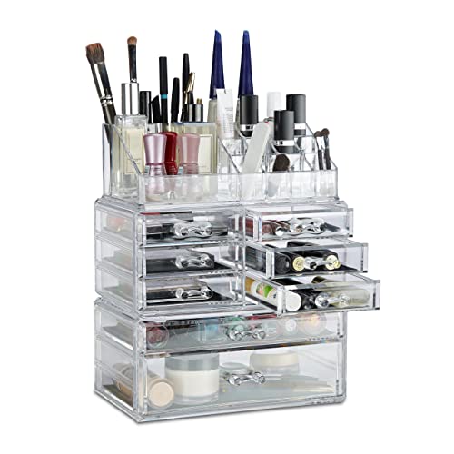 Make up organisateur avec compartiments boîte de rangement cosmétiques - 2