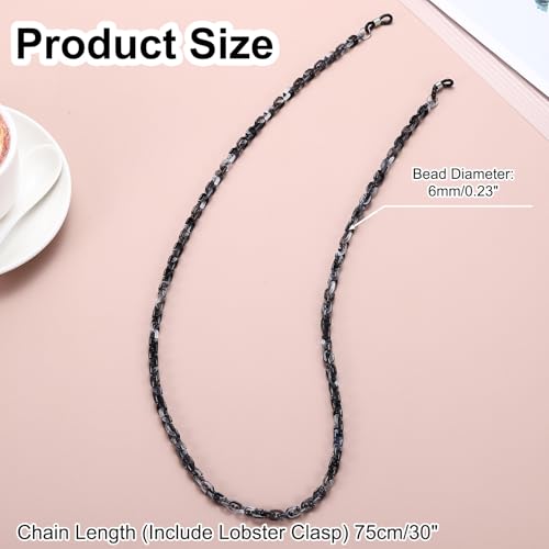 Image of uxcell Eyeglass Chains for Women, Resin Eyeglass Holder Chains Adjustable Sunglasses Lanyards Holder Chains