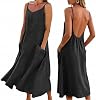 Vestidos maxi para mujer 2026, control de abdomen, manga corta, boho, gasa, casuales, de playa y verano 6