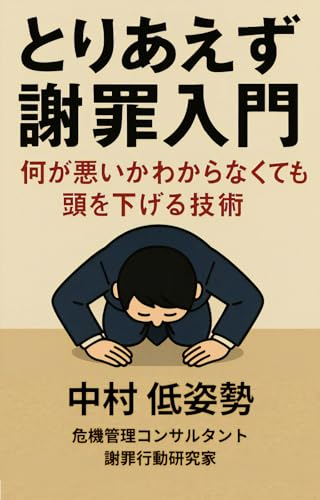 とりあえず謝罪入門: 何が悪いかわからなくても頭を下げる技術 (カモノハシ新書)