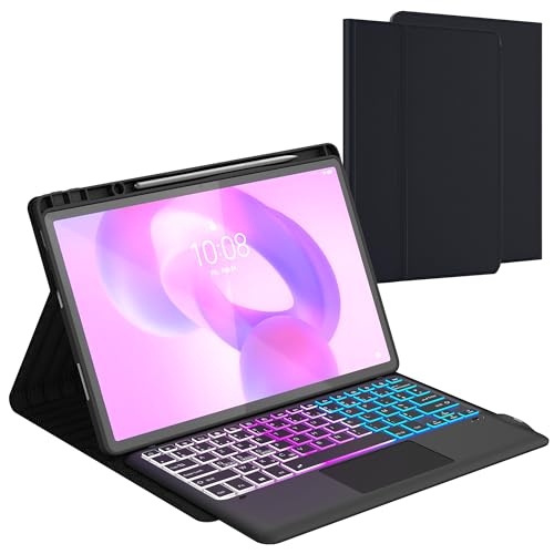 Teclado para Lenovo Idea Tab Pro 12.7 inalámbrico francés Azerty con funda 2025