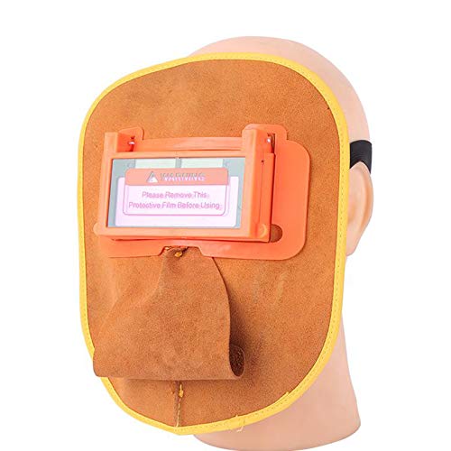 de Couro Auto Escurecimento Capacete de soldagem Lente Efetivamente Durable Prático