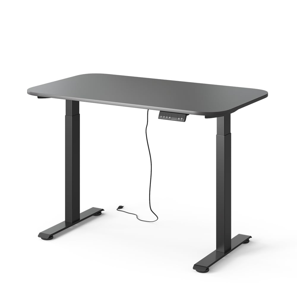 Vicco Scrivania Elevate, Nero/Antracite, 120 x 70 cm | 2 motori, adatto all'uso come postazione di lavoro o scrivania per computer