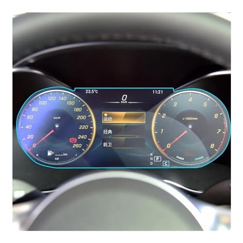 Verre trempé Benz Classe C W205 anti rayures pour écran de navigation