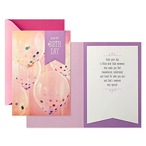 Hallmark Pack Of 2 Birthday Cards For Women (Balloons And Watercolor Dots) #TOP30
