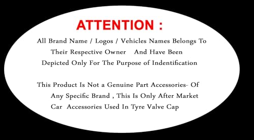 Greenworld Premium Red Metal Car Tyre Valve Cap Air Cap Car Tyre Valve Stem Cap Air Covers