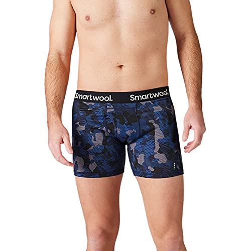 smartwool M's メリノ150プリントボクサーブリーフ SW62033 ダークデニムカモ S