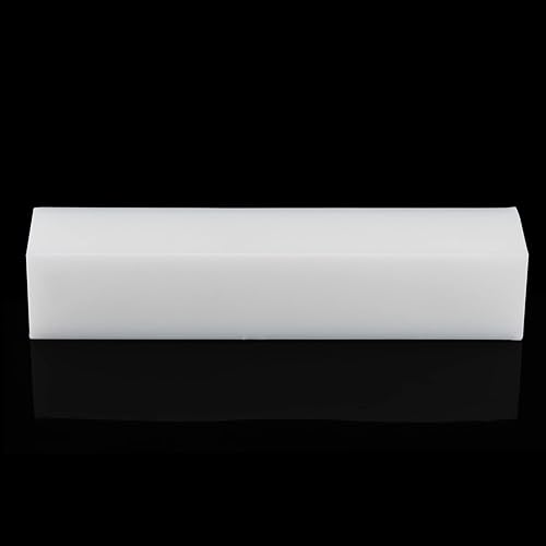 Miniatura 4 de LEXININ Bloque roscado de nailon grande de 11.8 x 2.4 pulgadas, bloque roscado de plástico UHMW, bloque de roscado rectangular de nailon sólido para