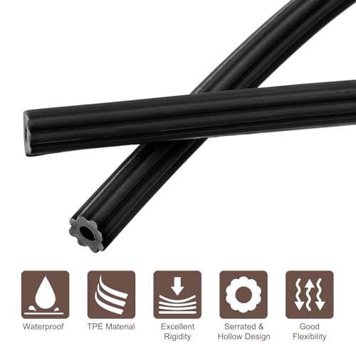 Ranura para pantalla uxcell de 0.5 cm: cordón de retención para ventanas de terraza 4