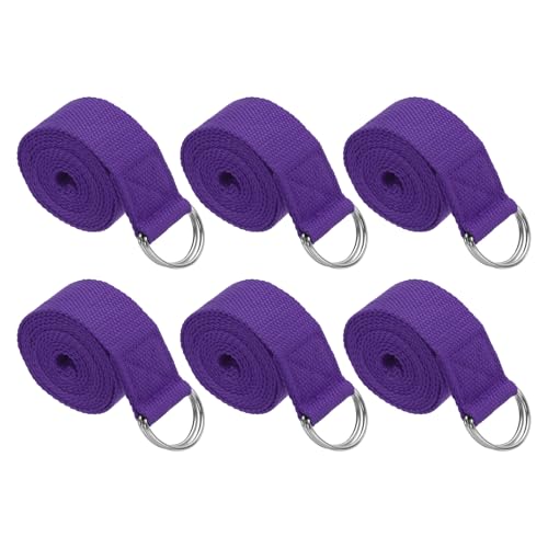 PATIKIL Yoga Strap for Stretching Cotton Yoga Belt with Adjustable Metal D-Ring Buckle Stretch Bands for Fitness Pilates