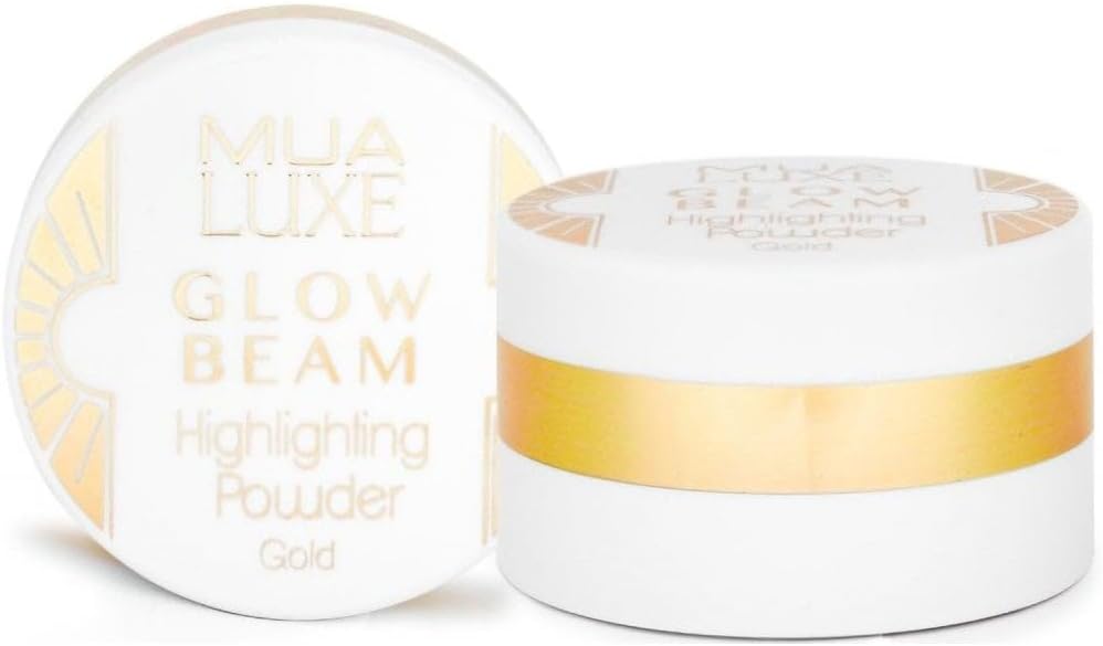 MUA Luxe Glow Beam Highlighting Powder - Gold - MUA LUXE