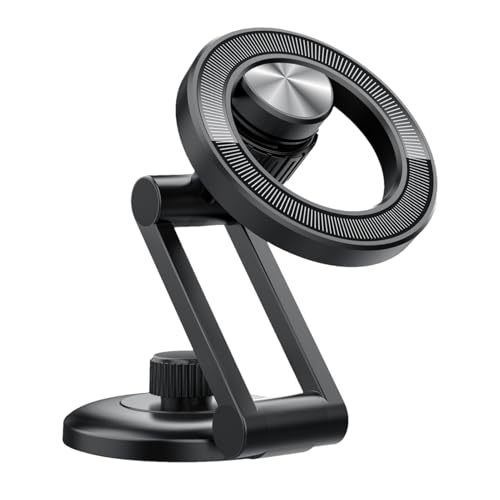 Equilibrio della Magnetica: Questo portatelefono magnetico per auto garantisce una connessione sicura grazie a potenti magneti N55 e un di bilanciamento magnetico regolabile, ideale per viaggi e spostamenti quotidiani con il telefono saldamente fissato.