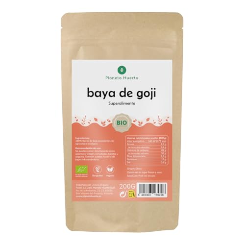 PLANETA HUERTO | Bayas de Goji Salvaje ECO 250 g - Superalimento Ecológico de las Montañas del Himalaya