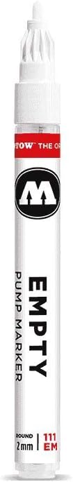 Molotow ONE4ALL Empty Acrylic Paint Marker, 2mm, Use with Molotow ONE4ALL Acrylic Paint Refill (Sold Separately) (111.000)