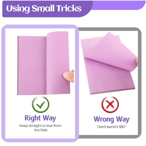 12 Blöcken Große Haftnotizen, 7,6 x 12,7cm Large Sticky Notes, Groß Pastell Haftnotizen, Bunt Selbstklebende Klebezettel, Moderationskarten Selbstklebend für Schule, Zuhause, Büro,To-Do-Liste
