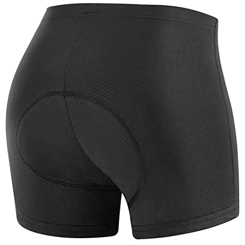 Spotti Women'S Cycling Underwear 4D Padded Bike Shorts Lightweight Bicycle Biking Undershorts Breathable Ergonomic Design Black thumb #1