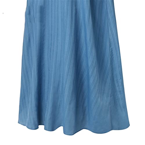 Robe musulmane ample opaque qui ne marque pas les formes bleu L
