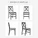 COLAMY Folding Dining Chairs Set of 4, Foldable Chairs with Padded Seats, Wood Folding Dining Room Chairs for Kitchen, Party, Camping, Dark Grey