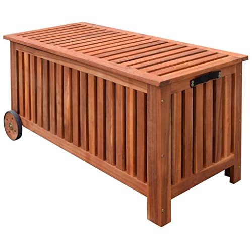 Genérico Arcón de jardín Madera 118x52x58 cm,Mobiliario,Muebles de jardín,Cajas de almacenaje para exteriores-41772