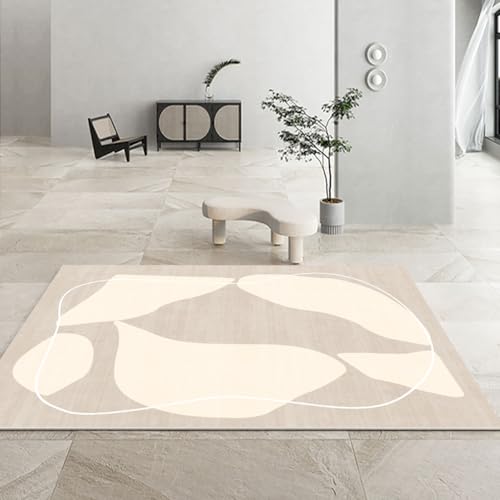 Frisence 北欧風 洗える カーペット 140×200cm 厚手 シャギーラグ 防音 防寒対応 マイクロファイバー素材 滑り止め付き ふわふわ やわらかい ホットカーペット対応 ペット・リビング・寝室・子供部屋・ダイニング用 FRISY04-D01