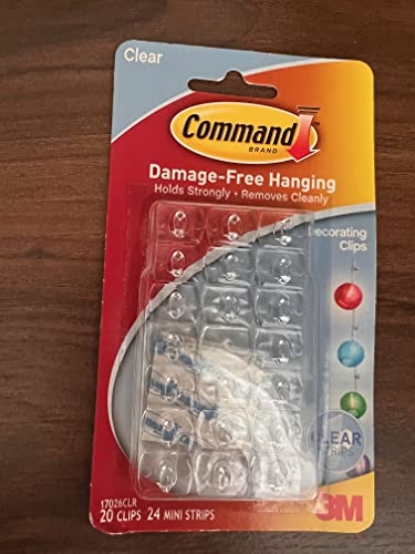 Command Strips 17026CLR lot de 20 pinces décoratives transparentes fixes - 2